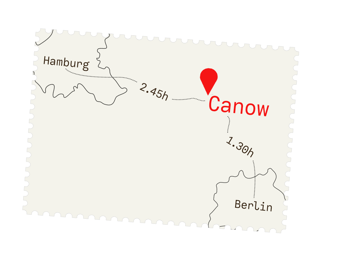Karte: Tonikum Canow, 2:45h von Hamburg, 1:30h von Berlin
